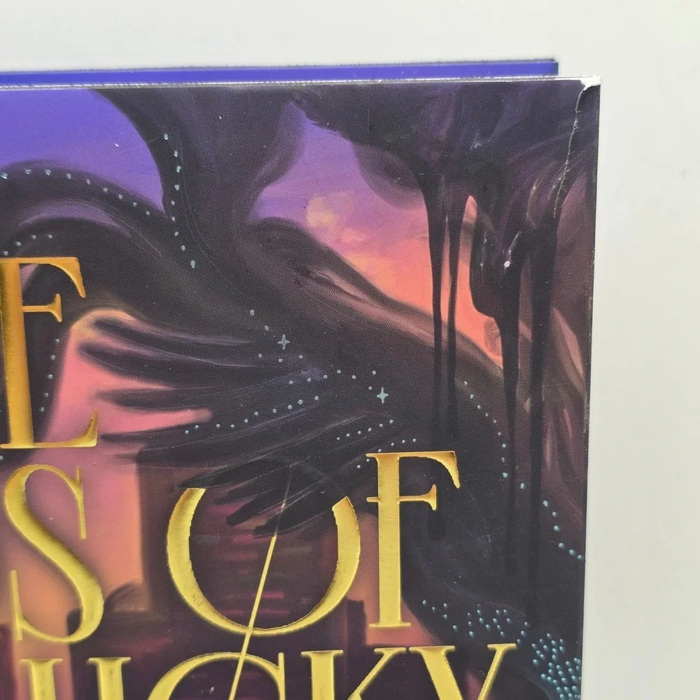 Kim Harrison Three Kinds of Lucky Hardcover Purple‎ Sprayed Edges Fantasy Book